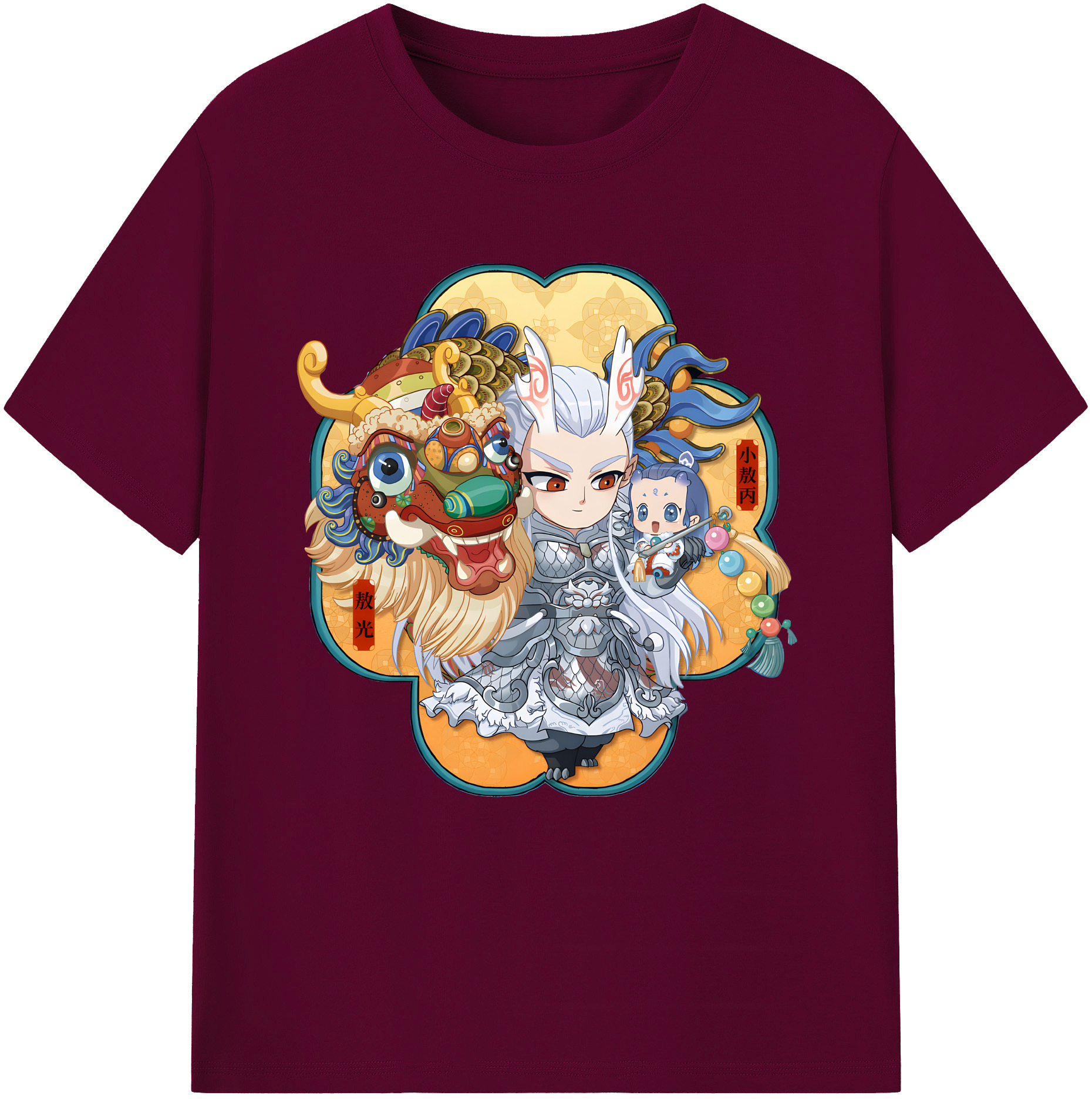 （画像用） Ne Zha 2 ナタ 魔童の大暴れ レディースカジュアルプリントTシャツ（綿100％）